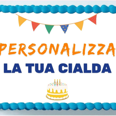 Cialda con nome personalizzato per torta