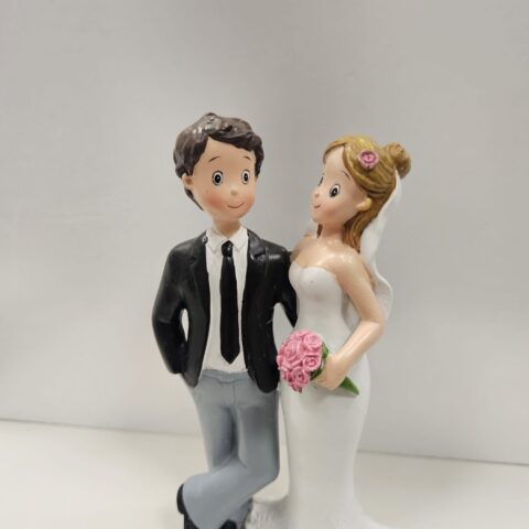 Cake topper sposi bouquet