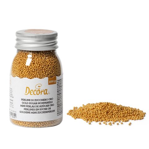 Perline di Zucchero Oro gr 100