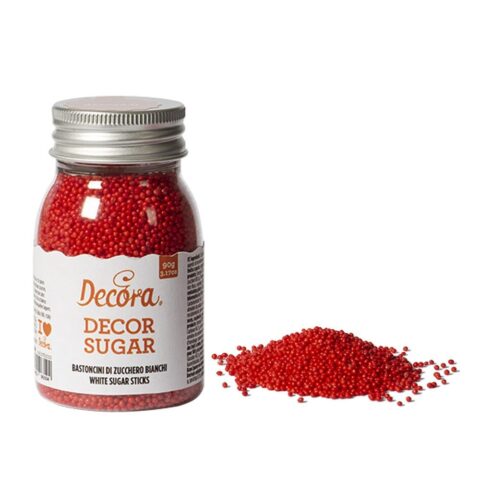 Perline di Zucchero Rossa gr 90